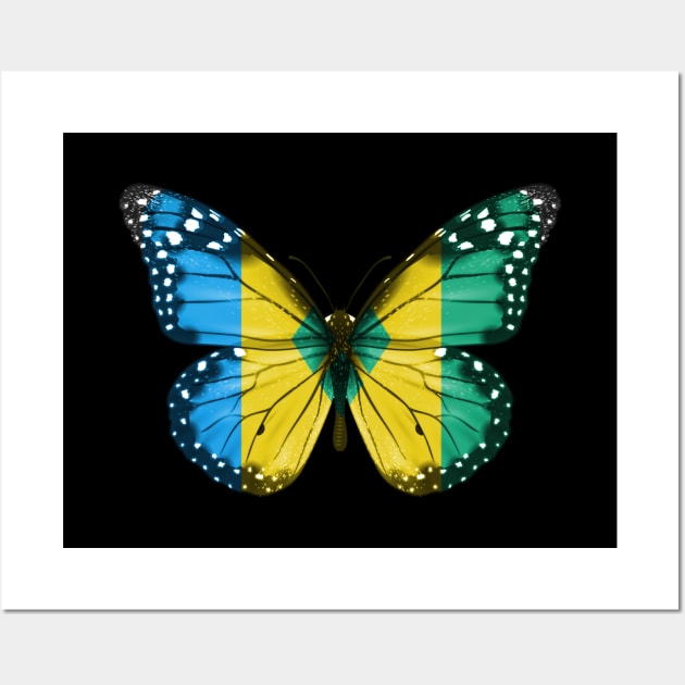 Saint Vincentian Flag  Butterfly - Gift for Saint Vincentian From St Vincent And The Grenadines Wall Art by Country Flags